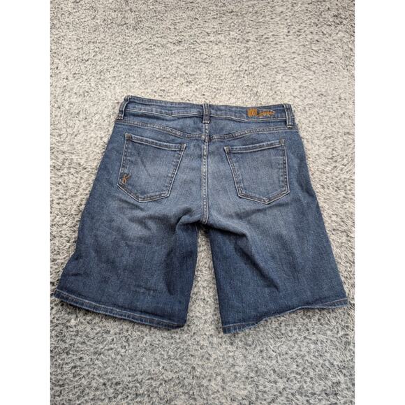 Kut From The Kloth Shorts Women 6 Blue Katy Boyfriend Distressed Casual Stretch - Picture 1 of 9